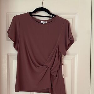 Leith Mauve Short Sleeve Women's Top